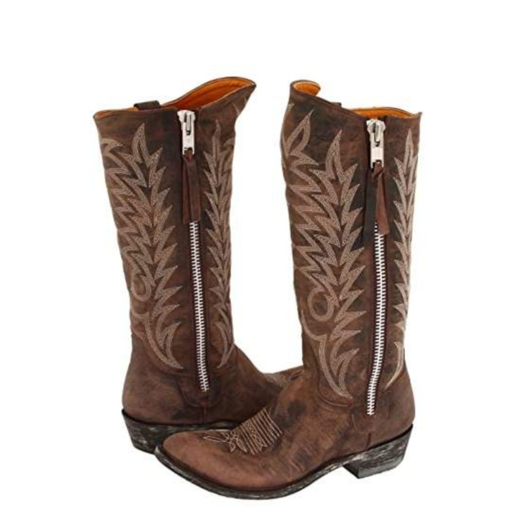 Old Gringo Brown cowboy boots Sz 9 - Picture 1 of 5